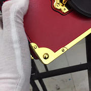 Prada Cahier Leather Shoulder Bag 1BD045 Red - 5
