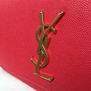 YSL MONOGRAM KATE GRAIN DE POUDRE EMBOSSED Red 4758 24cm  - 2