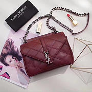 YSL MONOGRAM COLLEGE Red 4777 24cm  - 1