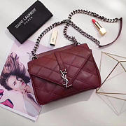 YSL MONOGRAM COLLEGE Red 4777 24cm  - 6