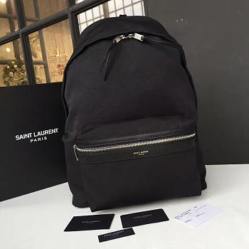 YSL Backpack Canvas Black 4830 30cm 