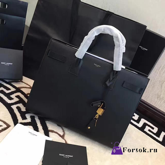 YSL Large Sac-De-Jour Carry All Black 4874 39cm  - 1