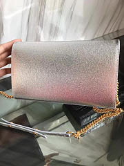 YSL MONOGRAM KATE Silver Metallic 5040 22.5cm - 3