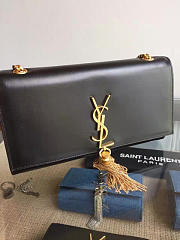 YSL MONOGRAM KATE Gold Tassel in Black 5053 24cm - 3