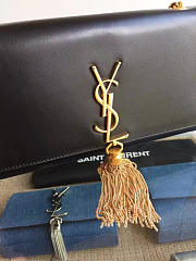 YSL MONOGRAM KATE Gold Tassel in Black 5053 24cm - 2