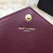 YSL MONOGRAM College Red Wine Hardware Gold 5071 19cm - 2