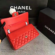 Classic Chanel Lambskin Flap Shoulder Bag Red A01112 VS00699 - 4