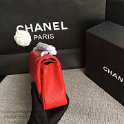 Classic Chanel Lambskin Flap Shoulder Bag Red A01112 VS00699 - 2