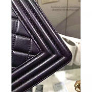 Chanel Quilted Lambskin Medium Boy Bag Gold Hardware Black A67086 25cm - 2