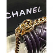 Chanel Quilted Lambskin Medium Boy Bag Gold Hardware Black A67086 25cm - 3