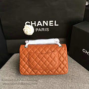 Chanel Lambskin Classic handbag Orange A01112 25cm - 4