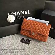 Chanel Lambskin Classic handbag Orange A01112 25cm - 6