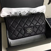 Chanel Quilted Deerskin Perfect Edge Bag Black A14041 26.5 - 1