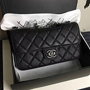 Chanel Quilted Deerskin Perfect Edge Bag Black A14041 26.5 - 2