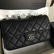 Chanel Quilted Deerskin Perfect Edge Bag Black A14041 26.5 - 4