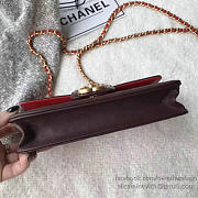 Chanel Lambskin Small Wallet on Chain Red A91365 19cm - 6