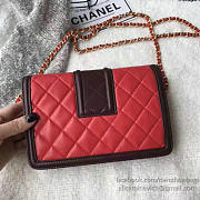 Chanel Lambskin Small Wallet on Chain Red A91365 19cm - 4