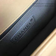 Chanel Medium Chevron Lambskin Quilted Boy Bag Beige A13043 25cm - 4