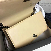 Chanel Medium Chevron Lambskin Quilted Boy Bag Beige A13043 25cm - 6