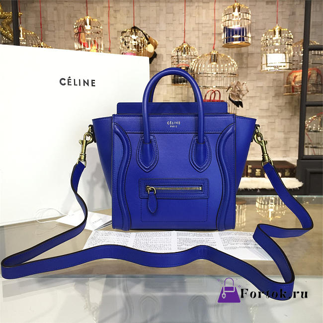 Celine Leather Nano Luggage Z994 19.5cm  - 1