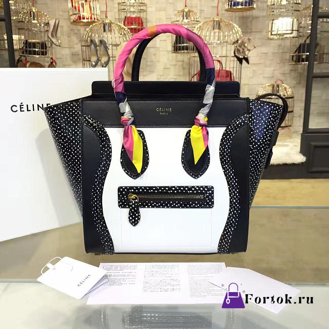 Celine Leather Micro Luggage Z1061 28cm - 1