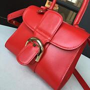 Delvaux Mini Brillant Satchel Smooth Leather Red 1468 19.5cm - 4