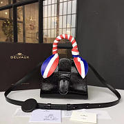 Delvaux Mini Brillant Satchel Leather Black 1476 20cm - 6
