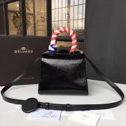Delvaux Mini Brillant Satchel Leather Black 1476 20cm - 4