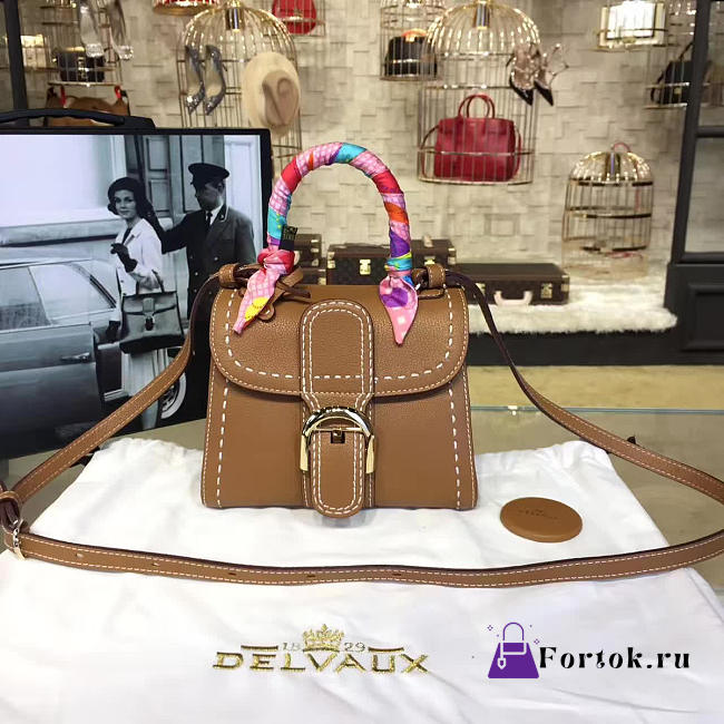 Delvaux Mini Brillant Satchel Brown 1492 20cm - 1