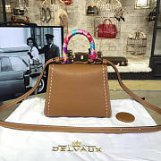 Delvaux Mini Brillant Satchel Brown 1492 20cm - 4