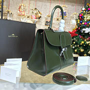Delvaux MM Brillant Satchel Green 1505 28cm - 5