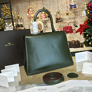 Delvaux MM Brillant Satchel Green 1505 28cm - 4