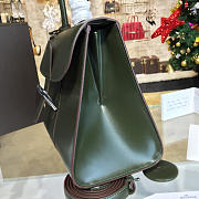 Delvaux MM Brillant Satchel Green 1505 28cm - 3
