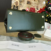 Delvaux MM Brillant Satchel Green 1505 28cm - 2