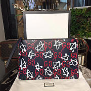 Gucci GG Leather Clutch Bag 011 30cm - 1