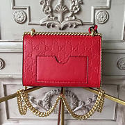Gucci GG Leather Padlock Studded Red 2609 20.5cm - 4