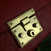 Gucci GG Leather Padlock Studded Red 2609 20.5cm - 6