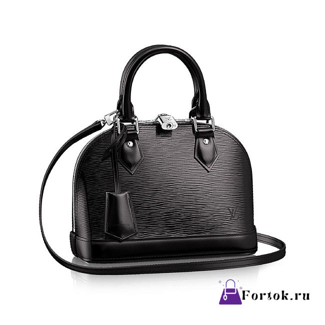 Louis Vuitton Alma BB Epi Leather Noir M40862 24cm - 1