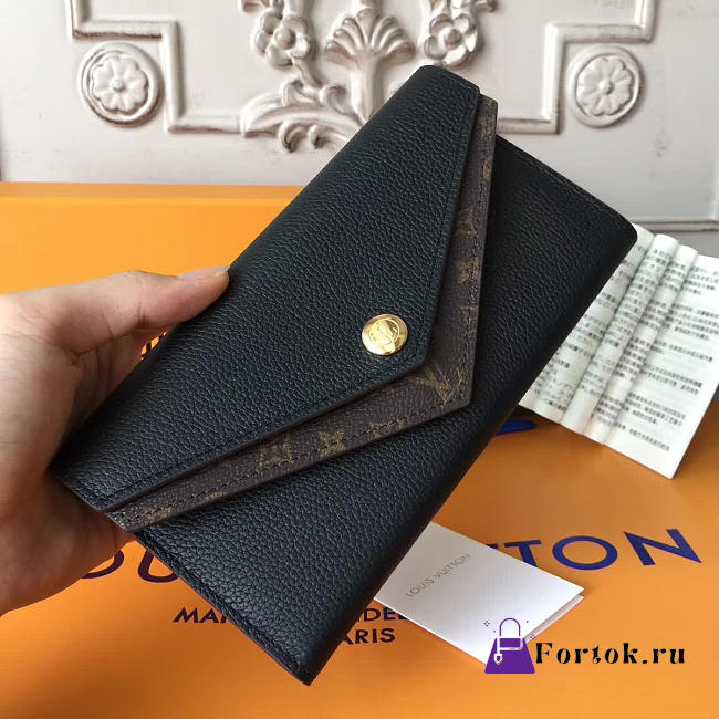 Louis Vuitton Wallet Black 3712 - 1
