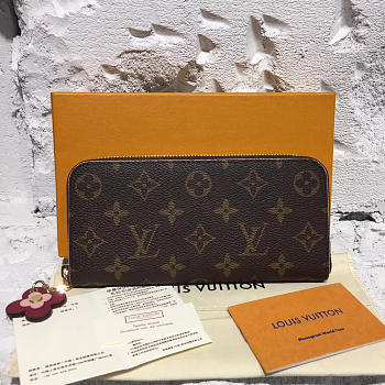 Louis Vuitton CLEMENCE wallet pink 19cm