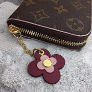 Louis Vuitton CLEMENCE wallet pink 19cm - 3