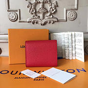 Louis Vuitton DOUBLE V COMPACT WALLET cherry 3734 11cm - 3