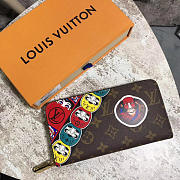 Louis Vuitton Zippy Wallet Red 3775 19.5cm - 2