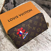Louis Vuitton Zippy Wallet Red 3775 19.5cm - 3