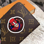 Louis Vuitton Zippy Wallet Red 3775 19.5cm - 4
