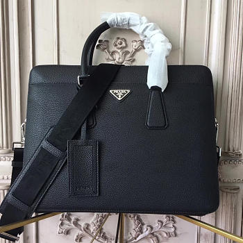 PRADA Leather Briefcase 4193