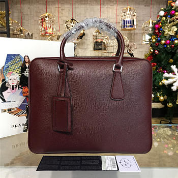 Prada Leather Briefcase 4219