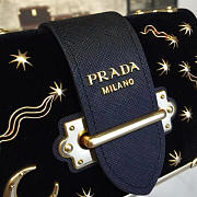 Prada Velvet Cahier Bag Black 4268 - 5