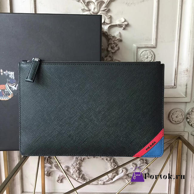 Prada Leather Clutch Bag 4304 28cm - 1