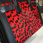 YSL Classic Sac-De-Jour Nano Leopard Pattern Red and Black 4738 22cm  - 2